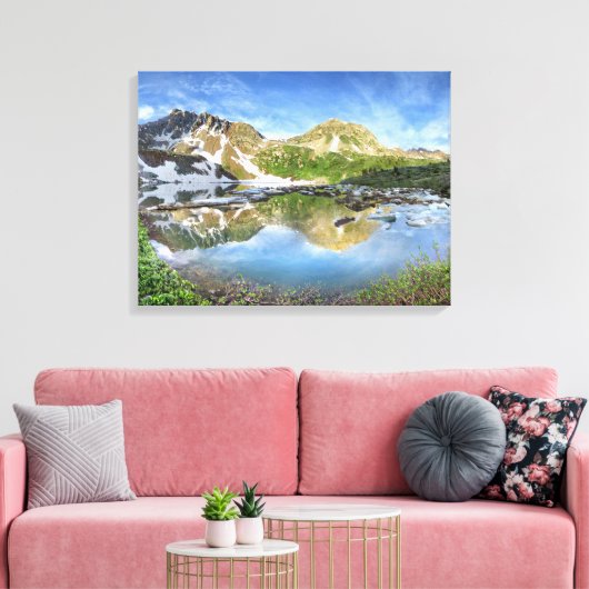 Lake Ann Detail - Colorado Trail Canvas Afdruk (Insitu (Woonkamer))