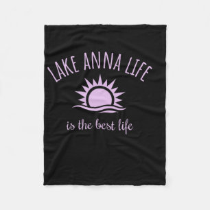 Lake Anna Het Leven Is Het Beste Virginia Varen Vi Fleece Deken