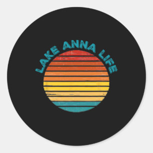 Lake Anna Leven Virginia Pret Amusant Varen Vissen Ronde Sticker