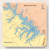 Lake Anna, VA Onderzetter (Voorkant)