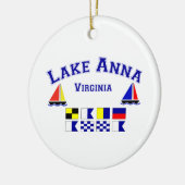 Lake Anna VA Signal Flags Keramisch Ornament (Links)