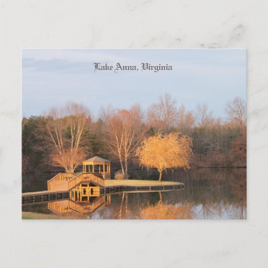 Lake Anna, Virginia.  Briefkaart (Voorkant)