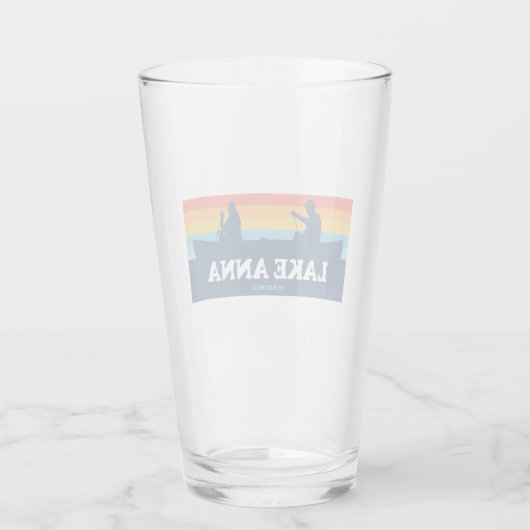 Lake Anna Virginia Canoe Glas (Achterkant)