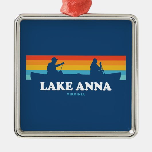 Lake Anna Virginia Canoe Metalen Ornament (Voorkant)