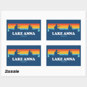 Lake Anna Virginia Canoe Rechthoekige Sticker (Vel)