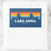 Lake Anna Virginia Canoe Rechthoekige Sticker (Tas)