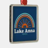 Lake Anna Virginia Rainbow Metalen Ornament (Rechts)