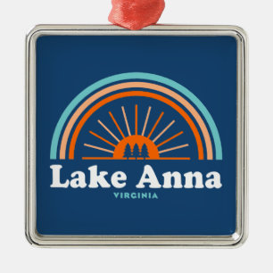 Lake Anna Virginia Rainbow Metalen Ornament