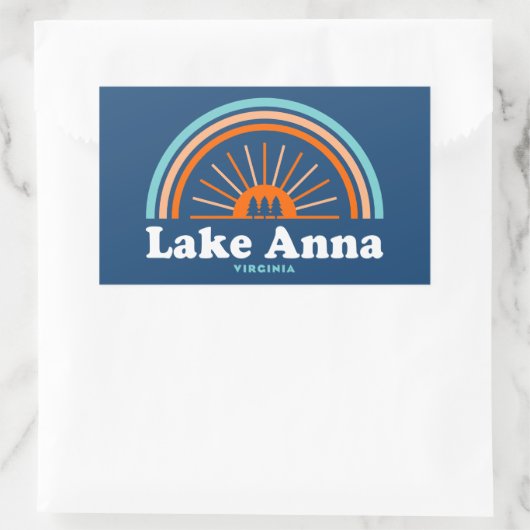 Lake Anna Virginia Rainbow Rechthoekige Sticker (Tas)