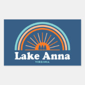 Lake Anna Virginia Rainbow Rechthoekige Sticker (Voorkant)
