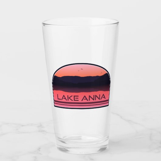 Lake Anna Virginia Red Sunrise Glas (Voorkant)