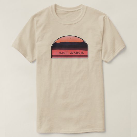 Lake Anna Virginia Red Sunrise T-shirt (Design voorkant)