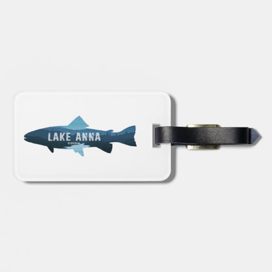 Lake Anna Virginia Vis Bagagelabel (Achterkant horizontaal)