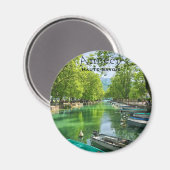 Lake Annecy, Haute-Savoie Round Magnet (Voorkant / Achterkant)