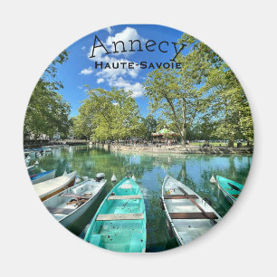 Lake Annecy, Haute-Savoie Round Magnet