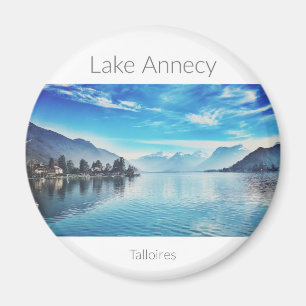 Lake Annecy, Haute-Savoie Round Magnet