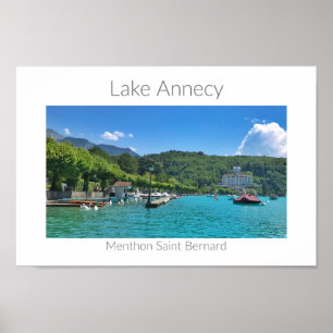 Lake Annecy - Menthon Saint Bernard, Frankrijk Poster
