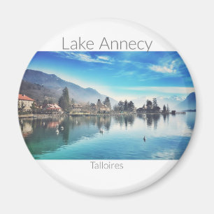 Lake Annecy - Talloires, Haute-Savoie Round Magnet