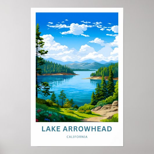 Lake Arrowhead California Reisprint Poster (Voorkant)