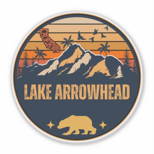 Lake Arrowhead, Californië Sticker (Voorkant)