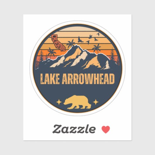 Lake Arrowhead, Californië Sticker (Vel)