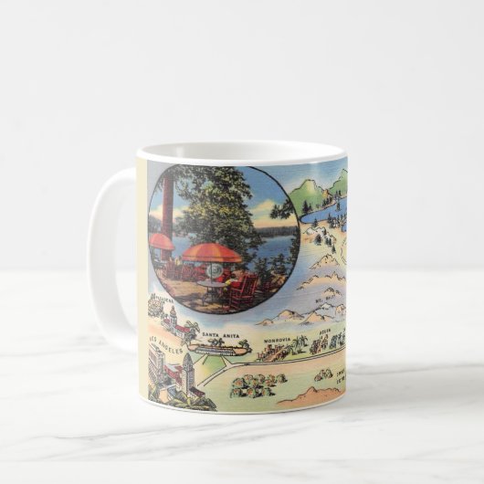 Lake Arrowhead Kaart Mok (Voorkant links)