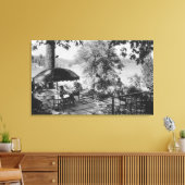 Lake Arrowiad, California Lodge Uitzicht & Terrace Canvas Afdruk (Insitu (Woonkamer))