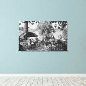 Lake Arrowiad, California Lodge Uitzicht & Terrace Canvas Afdruk (Insitu (Houten vloer))