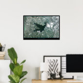 Lake Arrowiad, California satelliet poster (Thuiskantoor)