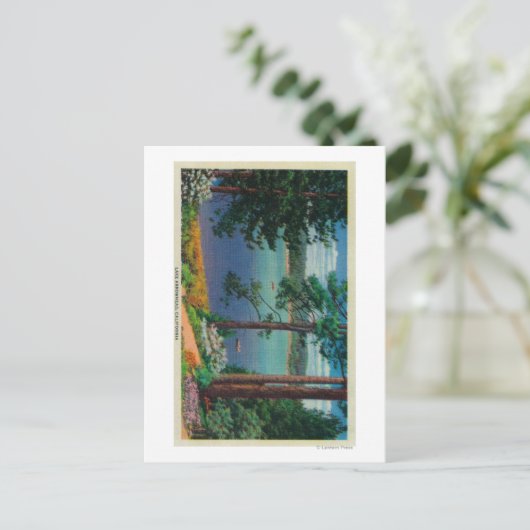 Lake Arrowiad ViewLake Arrowiad, CA Briefkaart (Staand voorkant)