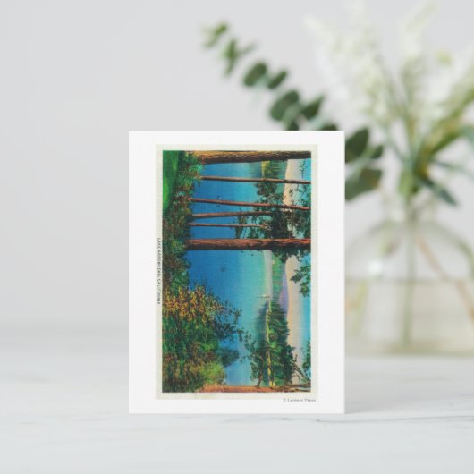 Lake Arrowiad ViewLake Arrowiad, CA Briefkaart (Staand voorkant)