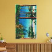Lake Arrowiad ViewLake Arrowiad, CA Canvas Afdruk (Insitu (Woonkamer))