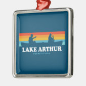Lake Arthur Pennsylvania Canoe Metalen Ornament (Links)
