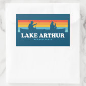 Lake Arthur Pennsylvania Canoe Rechthoekige Sticker (Tas)