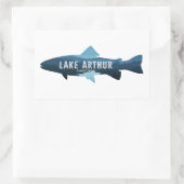 Lake Arthur Pennsylvania Fish Rechthoekige Sticker (Tas)