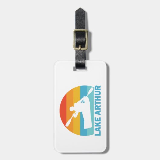 Lake Arthur Pennsylvania Kayak Bagagelabel (Voorkant verticaal)