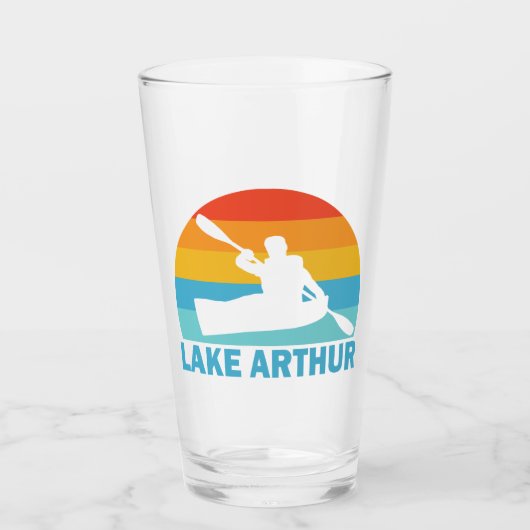 Lake Arthur Pennsylvania Kayak Glas (Voorkant)