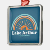 Lake Arthur Pennsylvania Rainbow Metalen Ornament (Links)