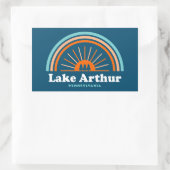 Lake Arthur Pennsylvania Rainbow Rechthoekige Sticker (Tas)