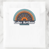 Lake Arthur Pennsylvania Rainbow Rechthoekige Sticker (Tas)