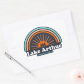 Lake Arthur Pennsylvania Rainbow Rechthoekige Sticker (Envelop)