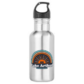 Lake Arthur Pennsylvania Rainbow Waterfles (Voorkant)