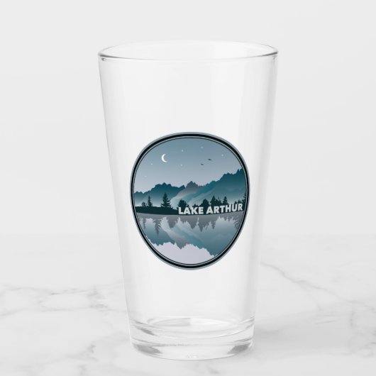 Lake Arthur Pennsylvania Reflection Glas (Voorkant)