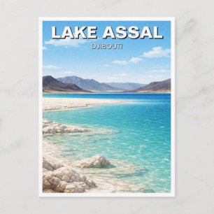Lake Assal Djibouti Reis Briefkaart