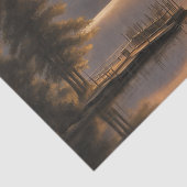 Lake at sunset Decoupage Tissue Papoer Tissuepapier (Detail)