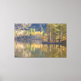 Lake Autumn Scene Canvas Afdruk