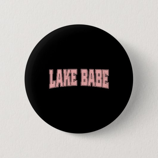 Lake Babe Life Summer Vacation Beach  Ronde Button 5,7 Cm (Voorkant)