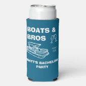 Lake Bachelor-boten en broers aangepaste vrijgezel Seltzer Blikjeskoeler (Seltzer Achterkant)