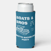 Lake Bachelor-boten en broers aangepaste vrijgezel Seltzer Blikjeskoeler (Seltzer Voorkant)