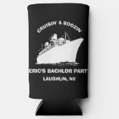 Lake Bachelor Custom Bachelor PartyBach kan houder Seltzer Blikjeskoeler (Voorkant)
